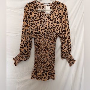 Karlie Leopard Smock Dress